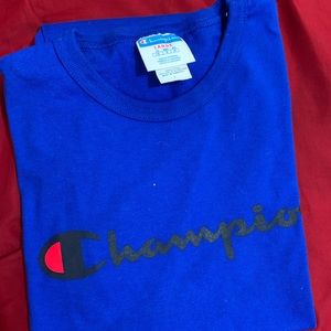 Gently used blue Champion shirt